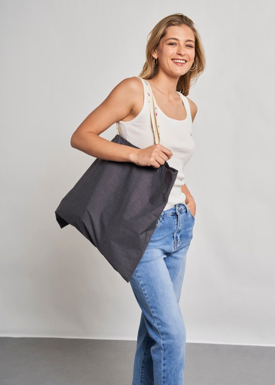 Accesorios | Algo Bonito Tote Bag 100% Algodon Gris