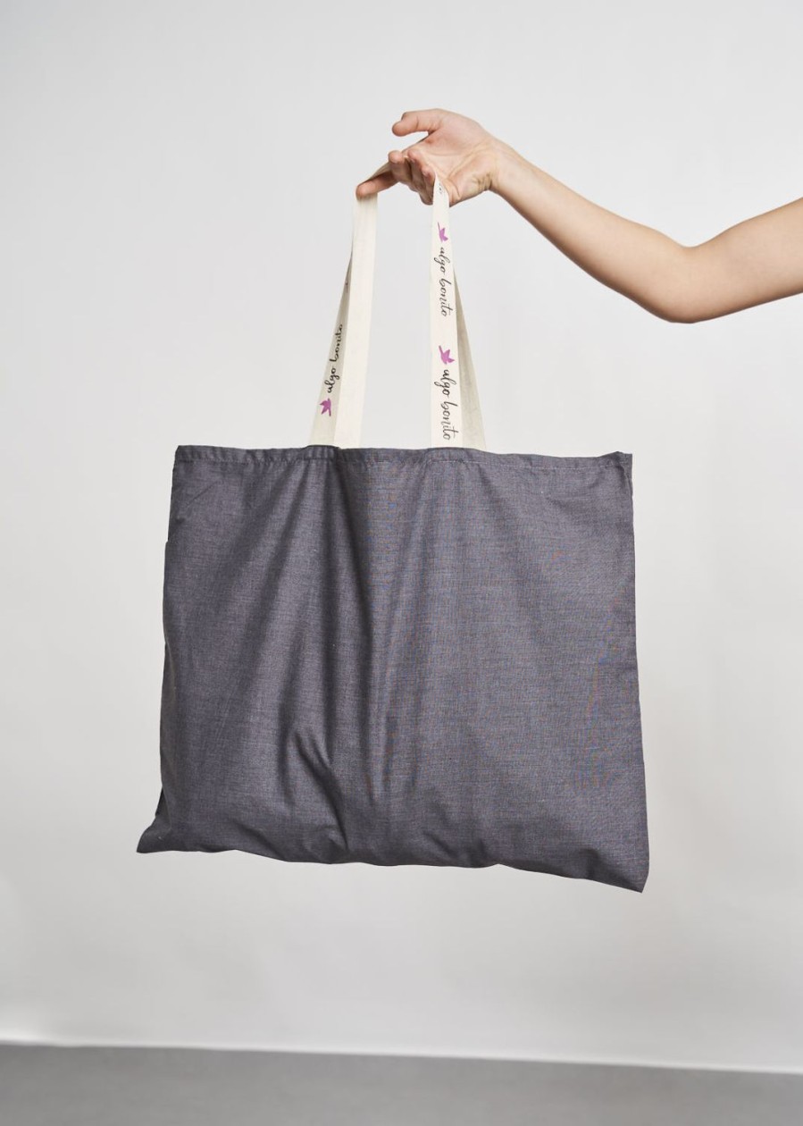 Accesorios | Algo Bonito Tote Bag 100% Algodon Gris