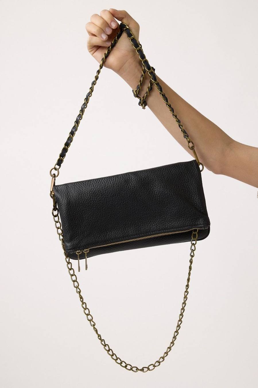 Accesorios | Algo Bonito Bolso Tipo Cartera Con Doble Correa Negro