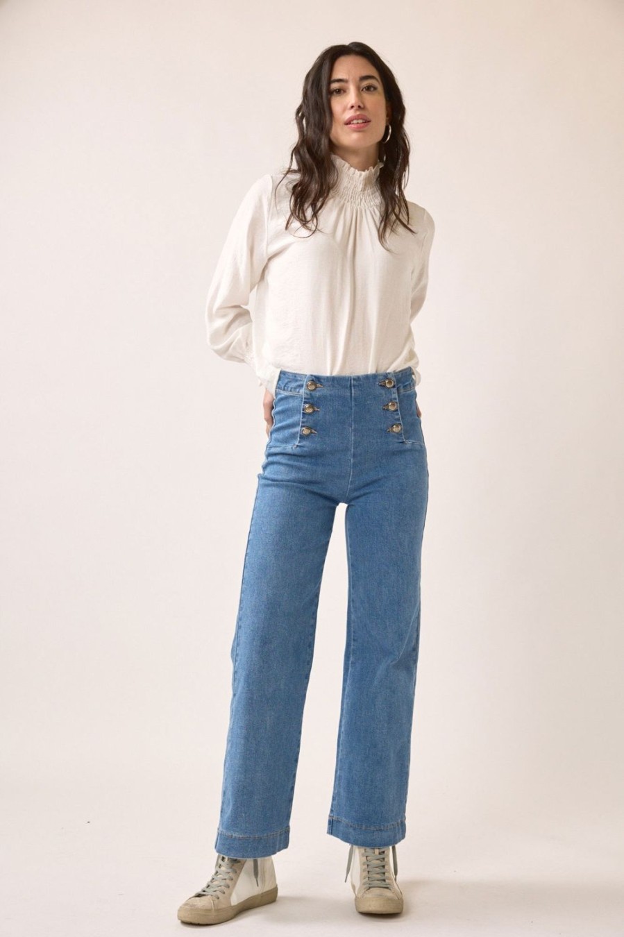 Jeans | Algo Bonito Jeans Cropped Marine Azul