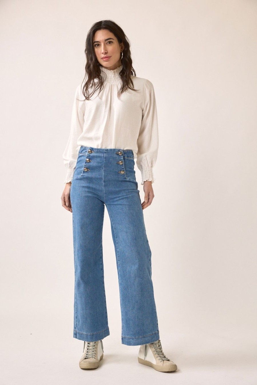 Jeans | Algo Bonito Jeans Cropped Marine Azul