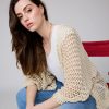 Jerseis Y Cardigans | Algo Bonito Chaqueta Calada Beige