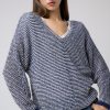 Jerseis Y Cardigans | Algo Bonito Jersey Punto Arroz Vigore Azul Marino Beige/Marino