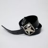 Accesorios | Algo Bonito Cinturon Piel Hebilla Estrella Negro