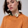 Jerseis Y Cardigans | Algo Bonito Jersey Cintas Cuello Alto Naranja