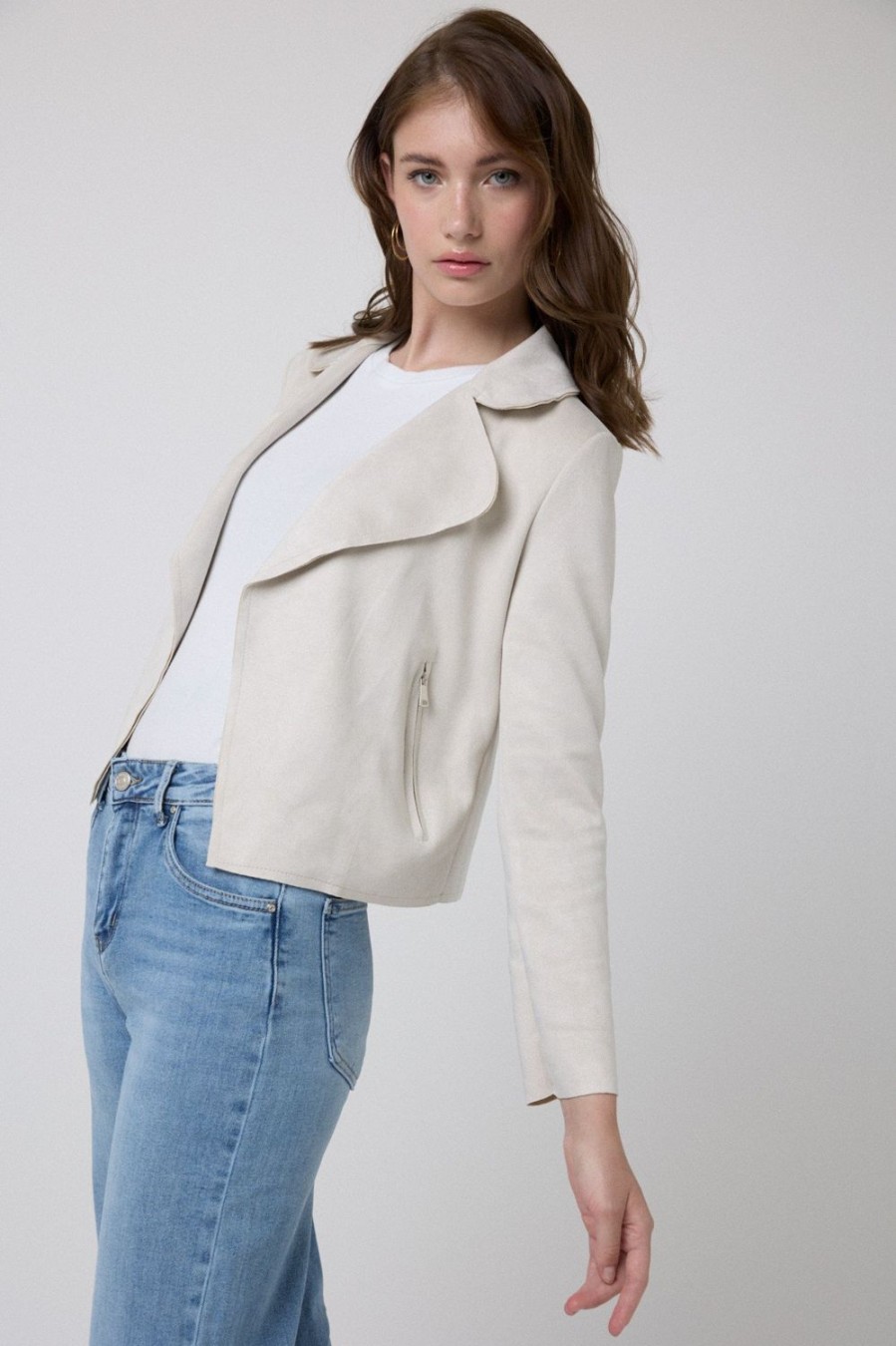 Chaquetas Y Bombers | Algo Bonito Chaqueta Ante Beige