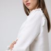 Camisas Y Blusas | Algo Bonito Blusa Fluida Canesu Manga Abullonada Blanco