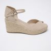 Calzado | Algo Bonito Sandalia Esparto Peeptoes Beige