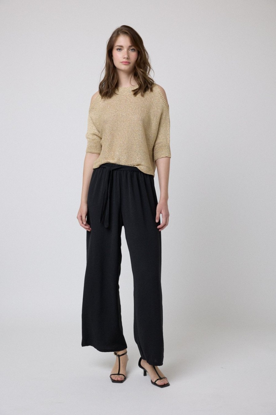 Pantalones | Algo Bonito Pantalon Fluido Negro