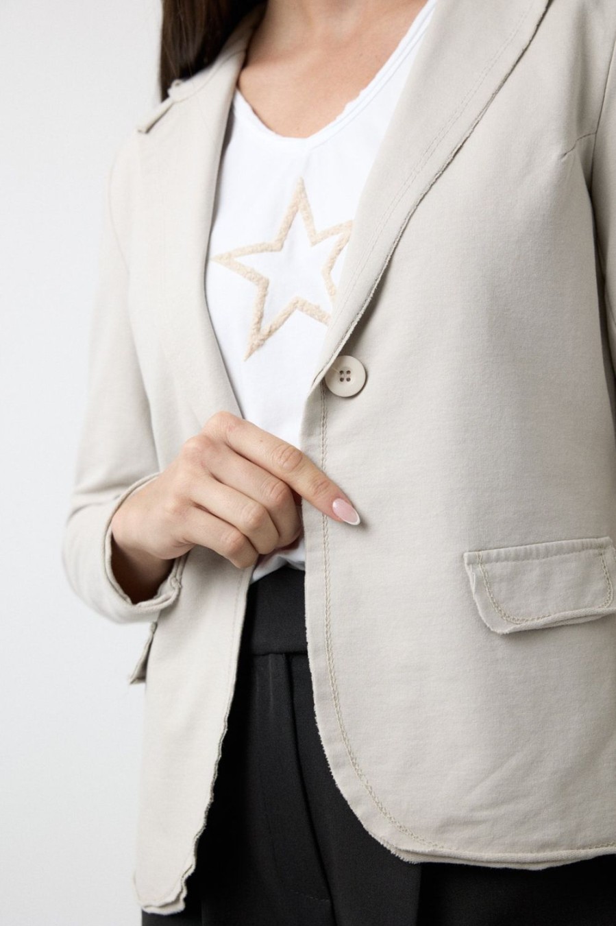 Blazers | Algo Bonito Blazer Felpa Beige