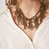 Accesorios | Algo Bonito Collar De Cuentas Diseno Corales Bronce