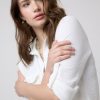 Camisas Y Blusas | Algo Bonito Camisa Cropped Lazo Blanco