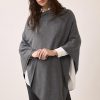 Jerseis Y Cardigans | Algo Bonito Poncho De Punto Fluido Gris Antracita