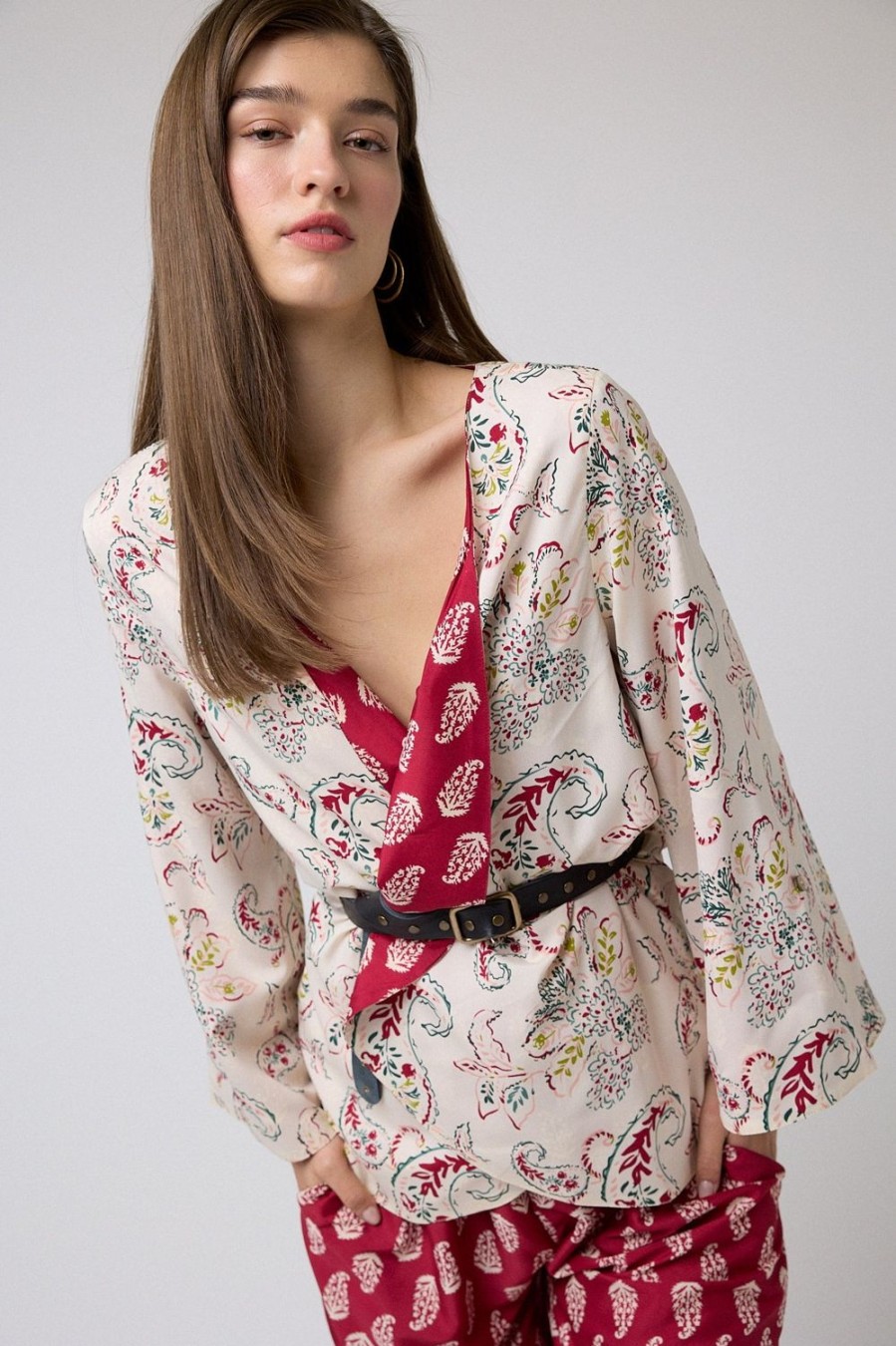 Chaquetas Y Bombers | Algo Bonito Kimono Reversible Print Bicolor